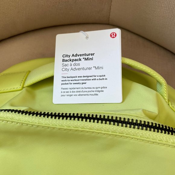 NEW Lululemon City Adventurer Backpack LEMON VIBE - Picture 7 of 9